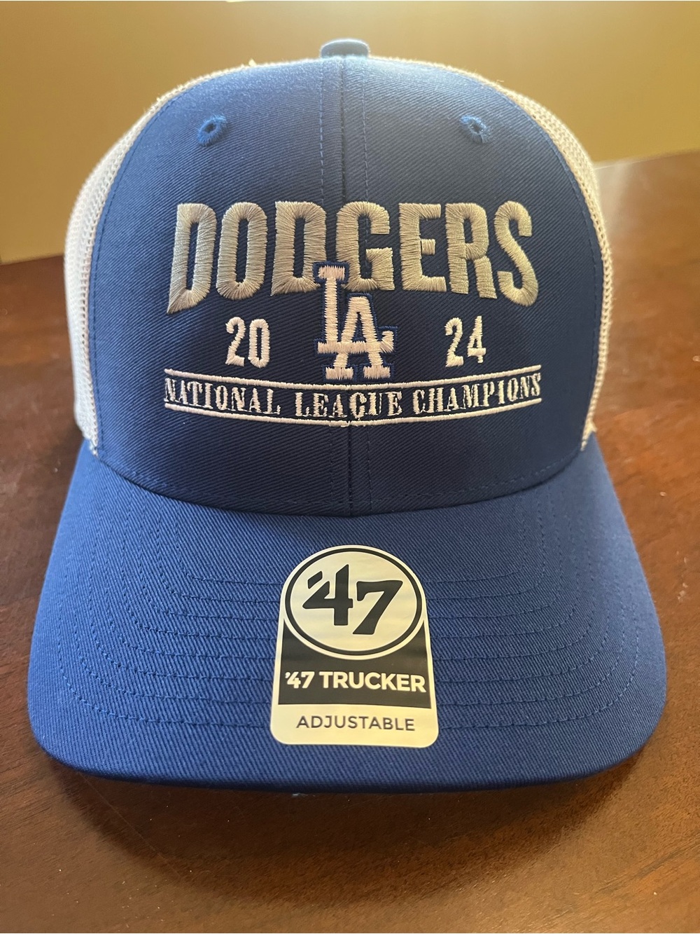 '47 Dodgers 2024 National League Champions Cap - Blue & White